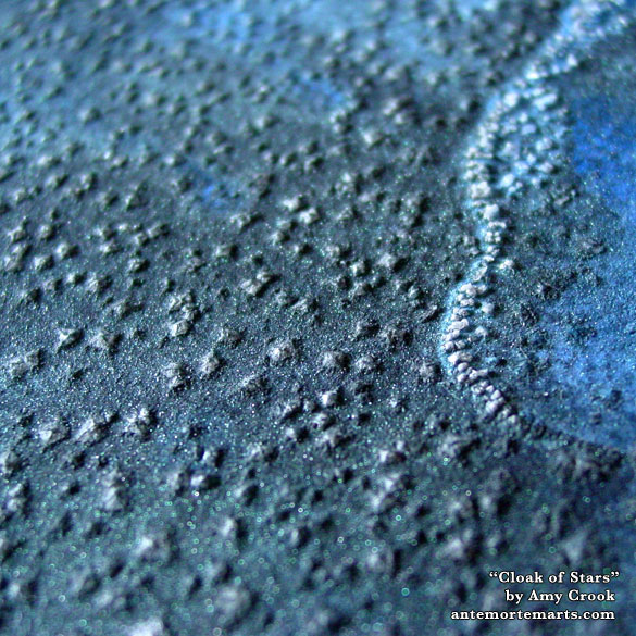 Cloak of Stars, detail, by Amy Crook Cloak of Stars, detail, by Amy Crook