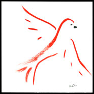 Zen Red Bird