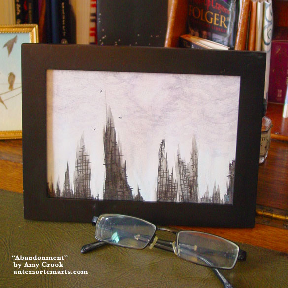 Ruins, framed art by Amy Crook