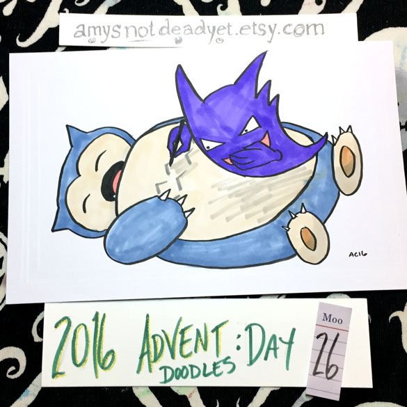 Advent 2016 day 26: Snortoro, a Pokemon and Totoro parody mashup