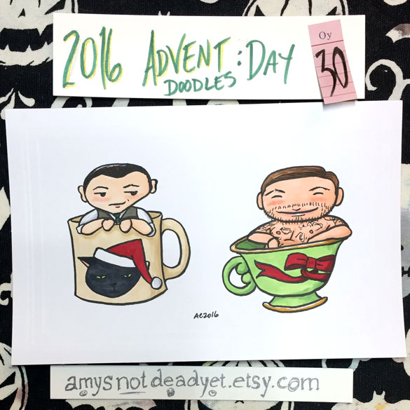 Advent 2016 day 30: Inception in a Teacup, parody art