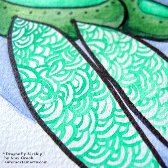 Dragonfly Airship, detail, by Amy Crook
