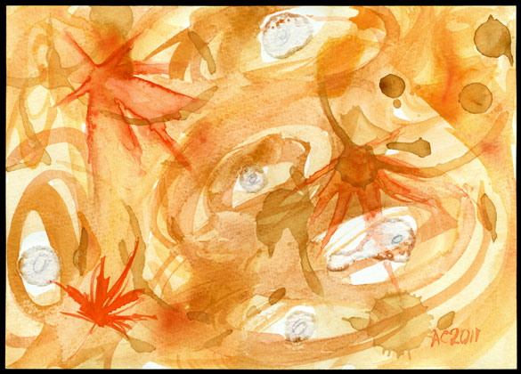 Autumn Winds, abstract art by Amy Crook
