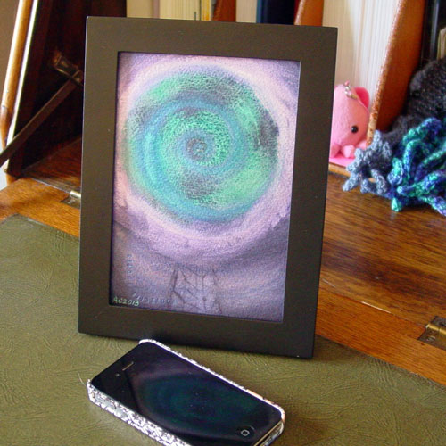 Beacon, framed art by Amy Crook