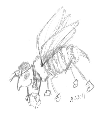 Bee of Whimsy sketch by Amy Crook