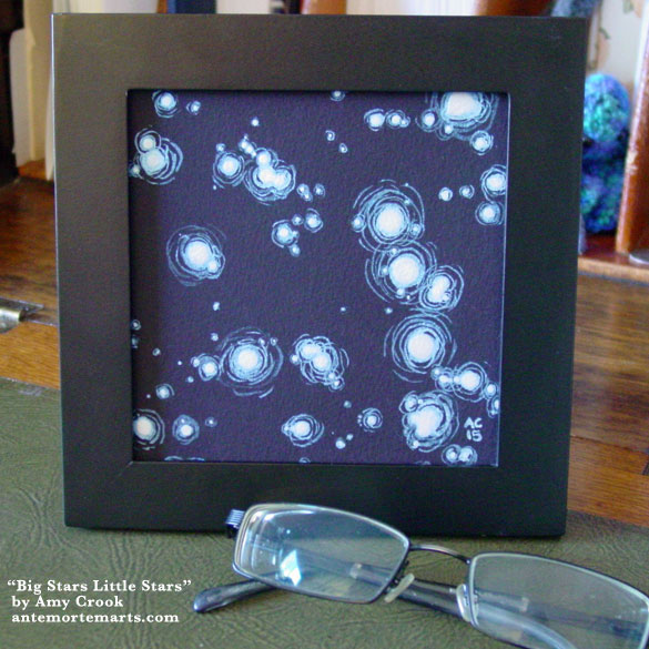 Big Stars Little Stars, framed art by Amy Crook