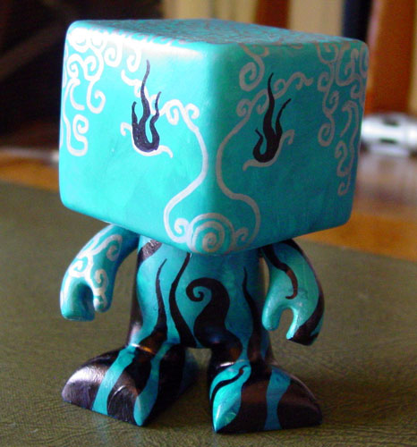 Blue Dude of the Deeps, vinyl toy customized by Amy Crook