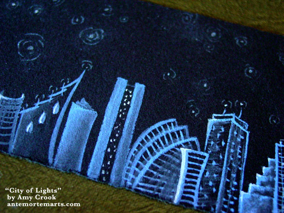 City of Lights, detail, by Amy Crook