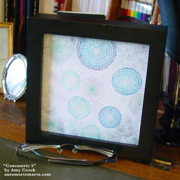 Concentric 5, framed art by Amy Crook