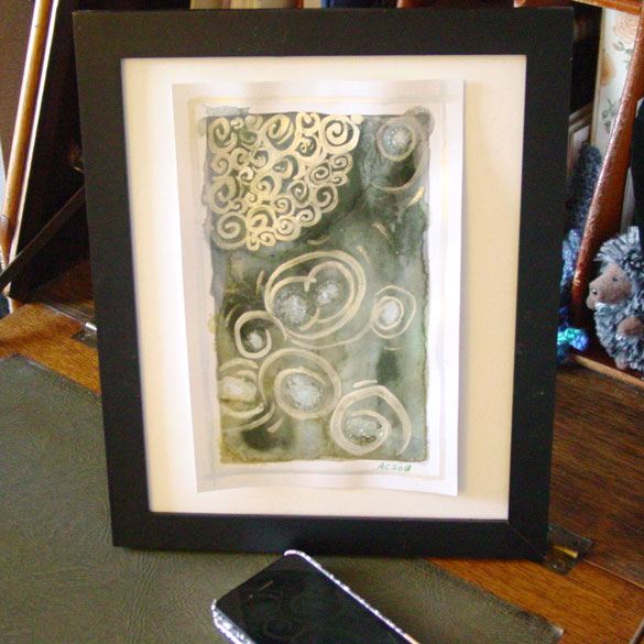 Cthonian Skies, framed art by Amy Crook