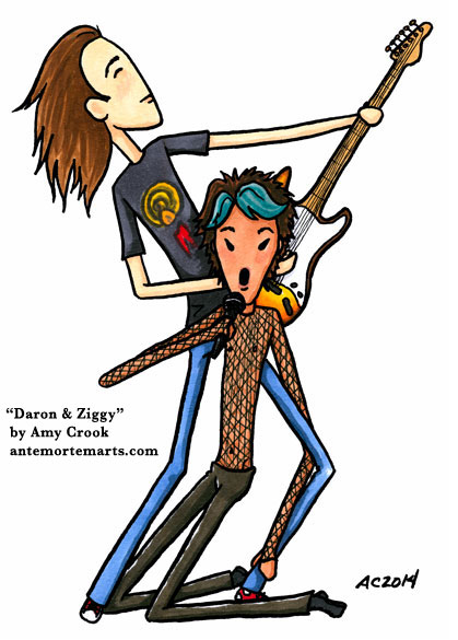 Daron & Ziggy, a Daron's Guitar Chronicles comic by Amy Crook