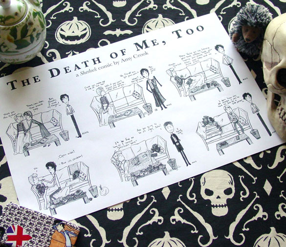 The Death of Me, Too, a Sherlock print by Amy Crook