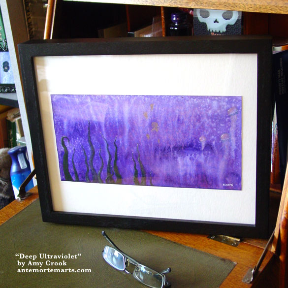 Deep Ultraviolet, framed art by Amy Crook
