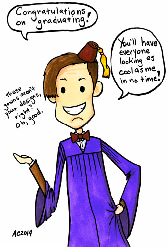 Graduating is Cool, a Doctor Who commission by Amy Crook