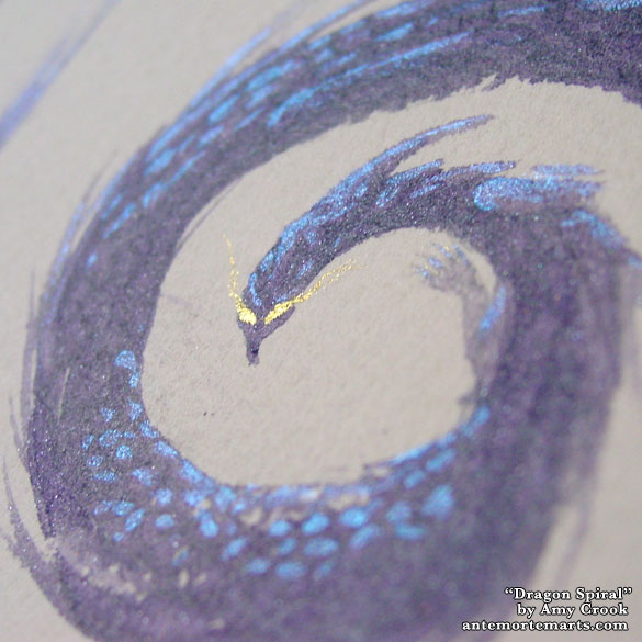 Dragon Spiral, detail, by Amy Crook