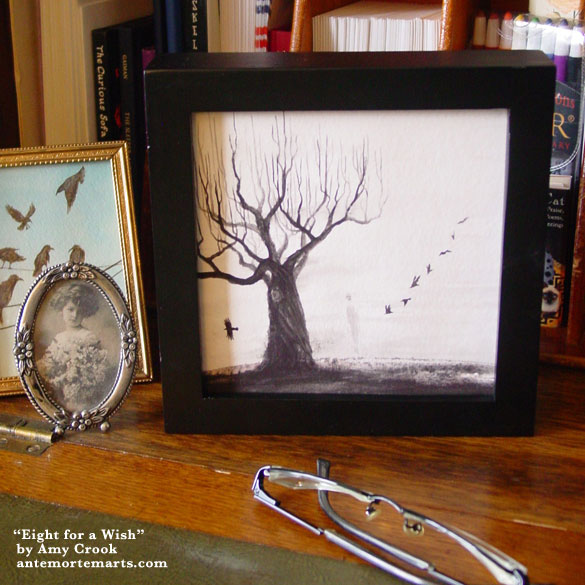 Eight for a Wish, framed art by Amy Crook