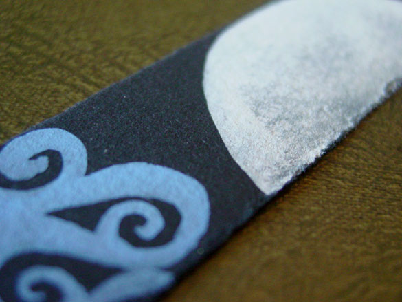 Fairytale Sky Bookmark, detail, by Amy Crook