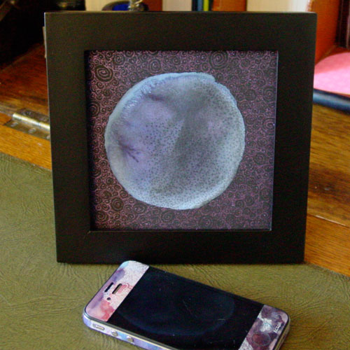 Filigree Planet, framed art by Amy Crook