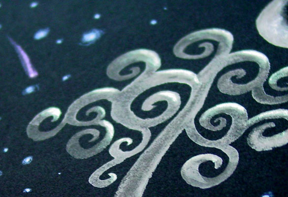Ghost Moon, detail, by Amy Crook