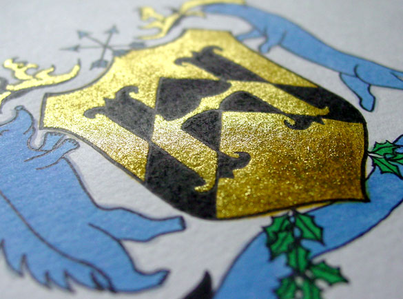 H is for Heraldry, detail, by Amy Crook