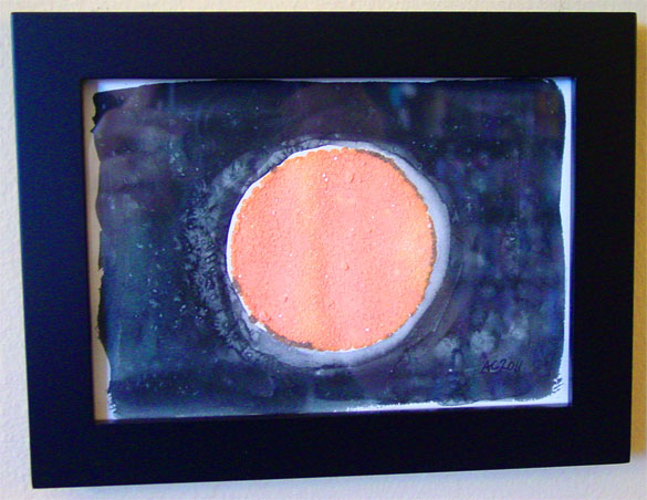 Harvest Moon 2, framed art by Amy Crook