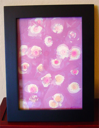 Hibiscus Pink, framed art by Amy Crook