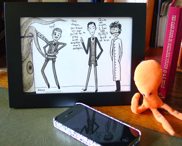 Another Man's Octopus, framed comic by Amy Crook