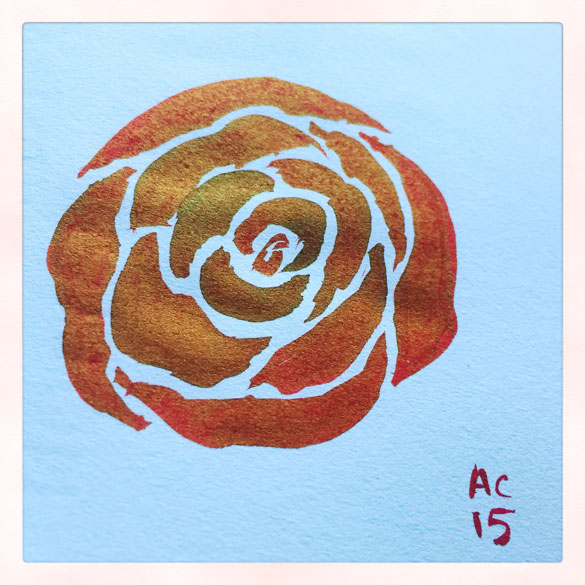 Day 12 - quick rose sketch