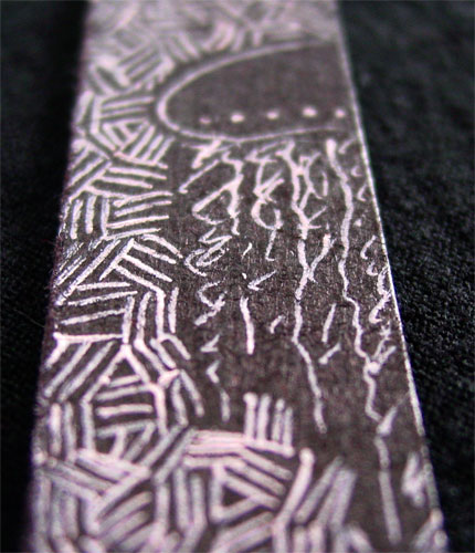 Jellyfish Bookmark 1, detail, by Amy Crook