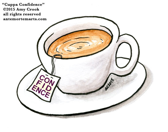 Cuppa Confidence, commission by Amy Crook for Jo Van Every
