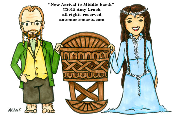 New Arrival to Middle Earth by Amy Crook