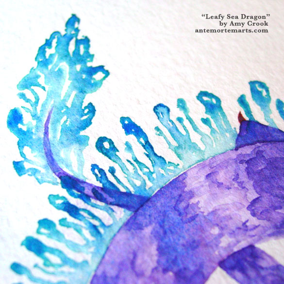 Leafy Sea Dragon, detail, by Amy Crook