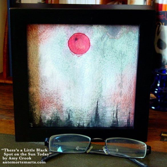 There's a Little Black Spot on the Sun Today, framed art by Amy Crook