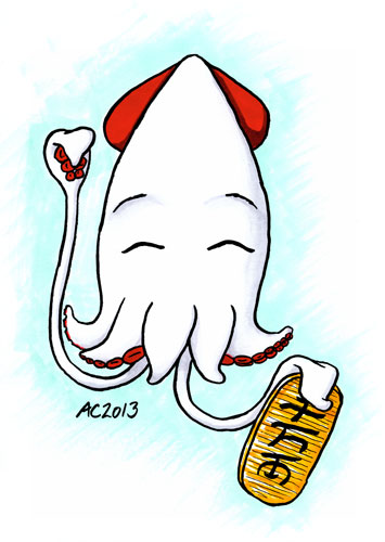 Lucky Squid cartoon by Amy Crook