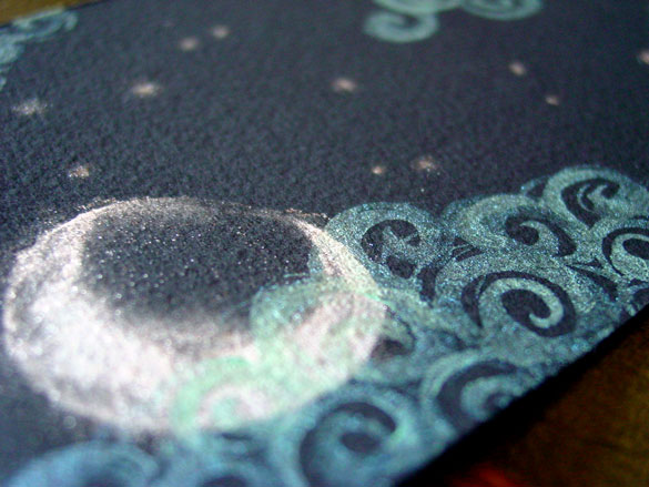 Misty Moon, detail 2, by Amy Crook