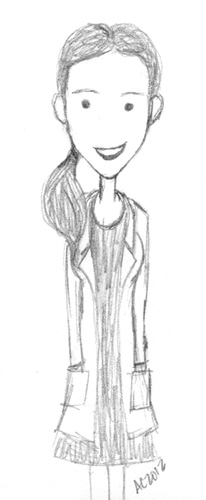 Dr. Molly Hooper character sketch by Amy Crook