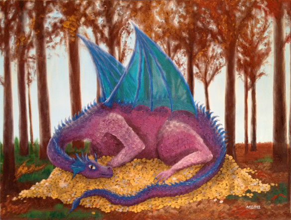 Forest Dragon by Amy Crook, all rights reserved