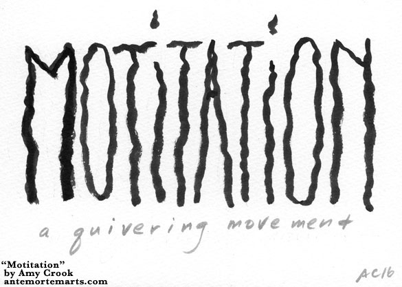 Motitation, word art by Amy Crook