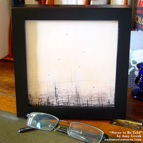 Never to Be Told, framed art by Amy Crook