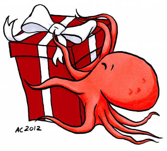 Octopus' Gift cartoon by Amy Crook