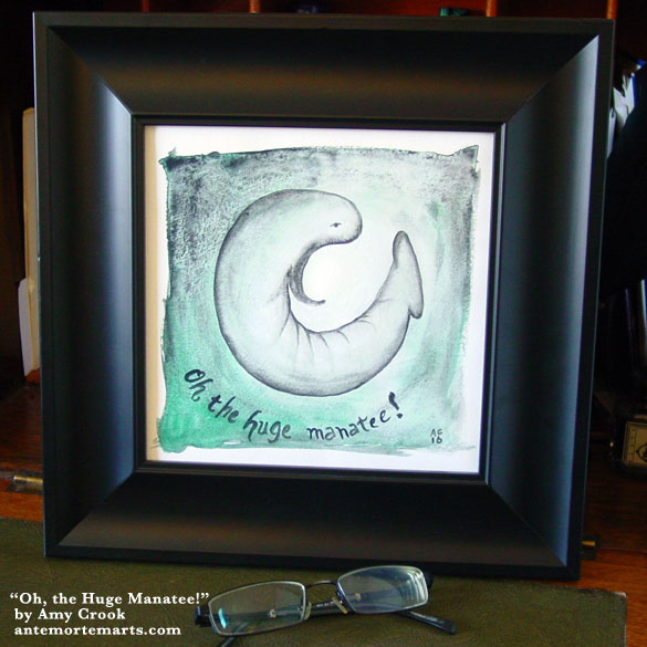 Oh, the Huge Manatee!, framed art by Amy Crook