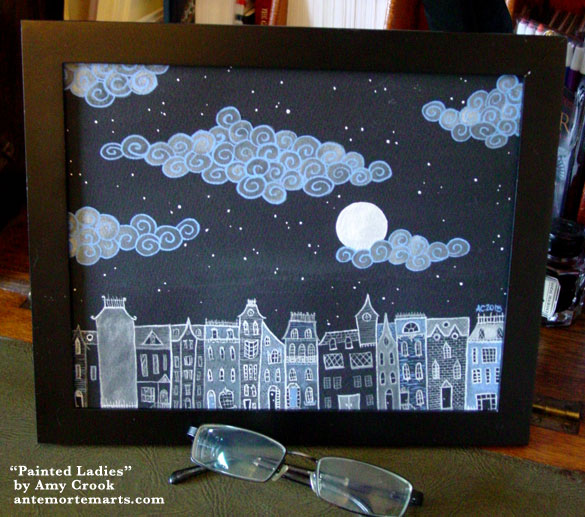 Painted Ladies, framed art by Amy Crook