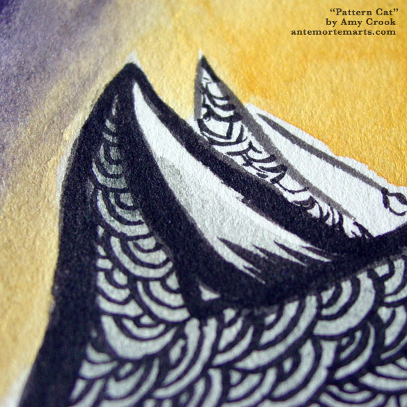 Pattern Cat, detail, by Amy Crook