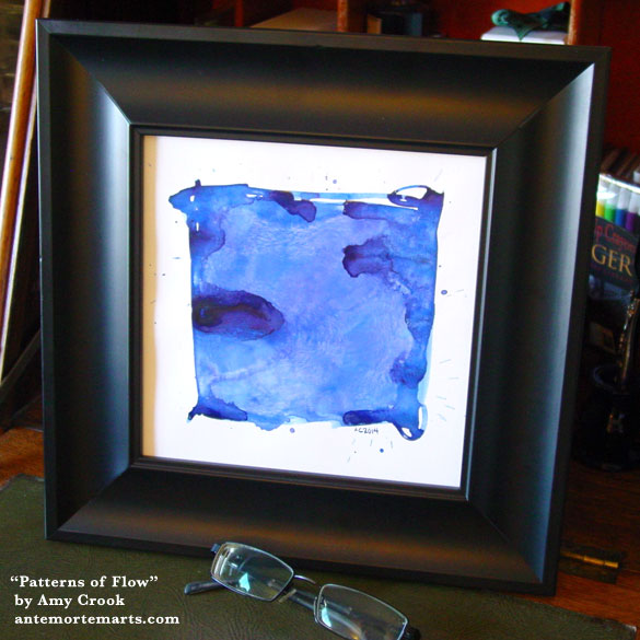 Patterns of Flow, framed art by Amy Crook