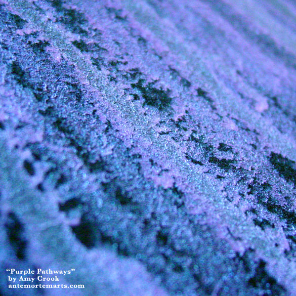 Purple Pathways, detail, by Amy Crook