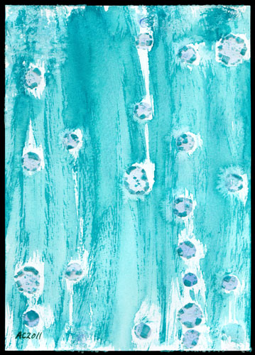 Raindrops Falling, abstract art by Amy Crook