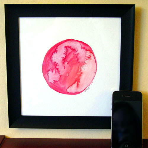 Red Planet, framed, by Amy Crook