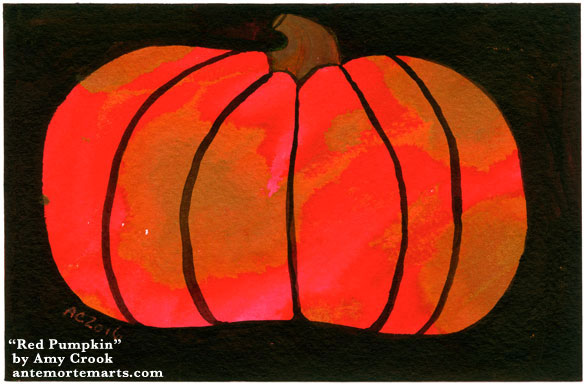 Red Pumpkin by Amy Crook