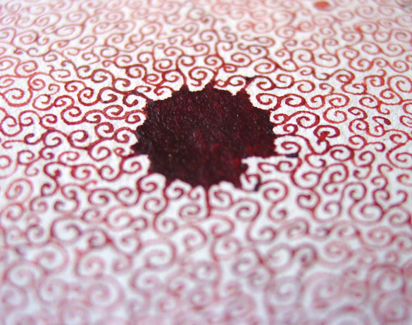 Red Wedding Decoration, detail, by Amy Crook