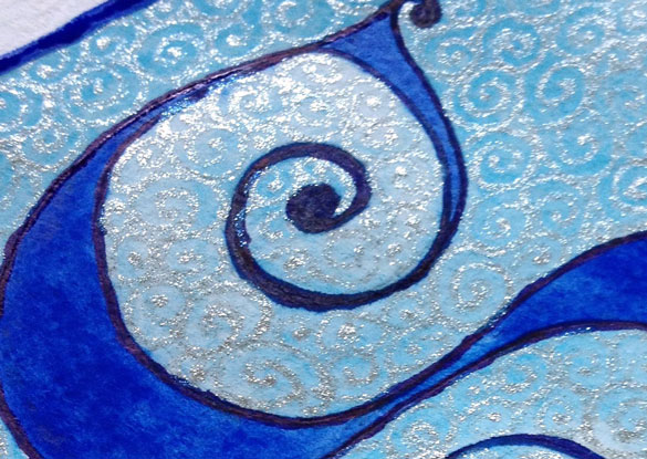 S is for Spirals, detail, by Amy Crook